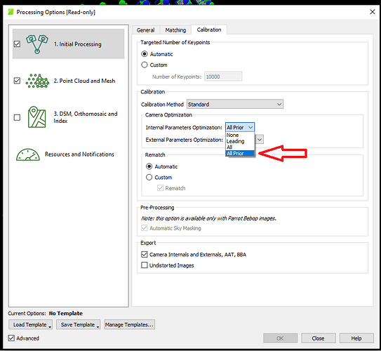 calibration option