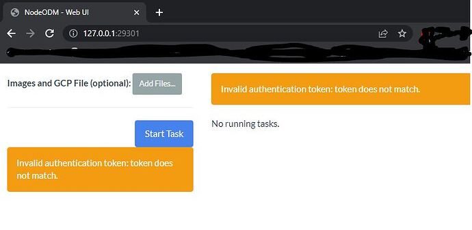 Node 1 - Invalid Token Authentication - WebODM - OpenDroneMap Community