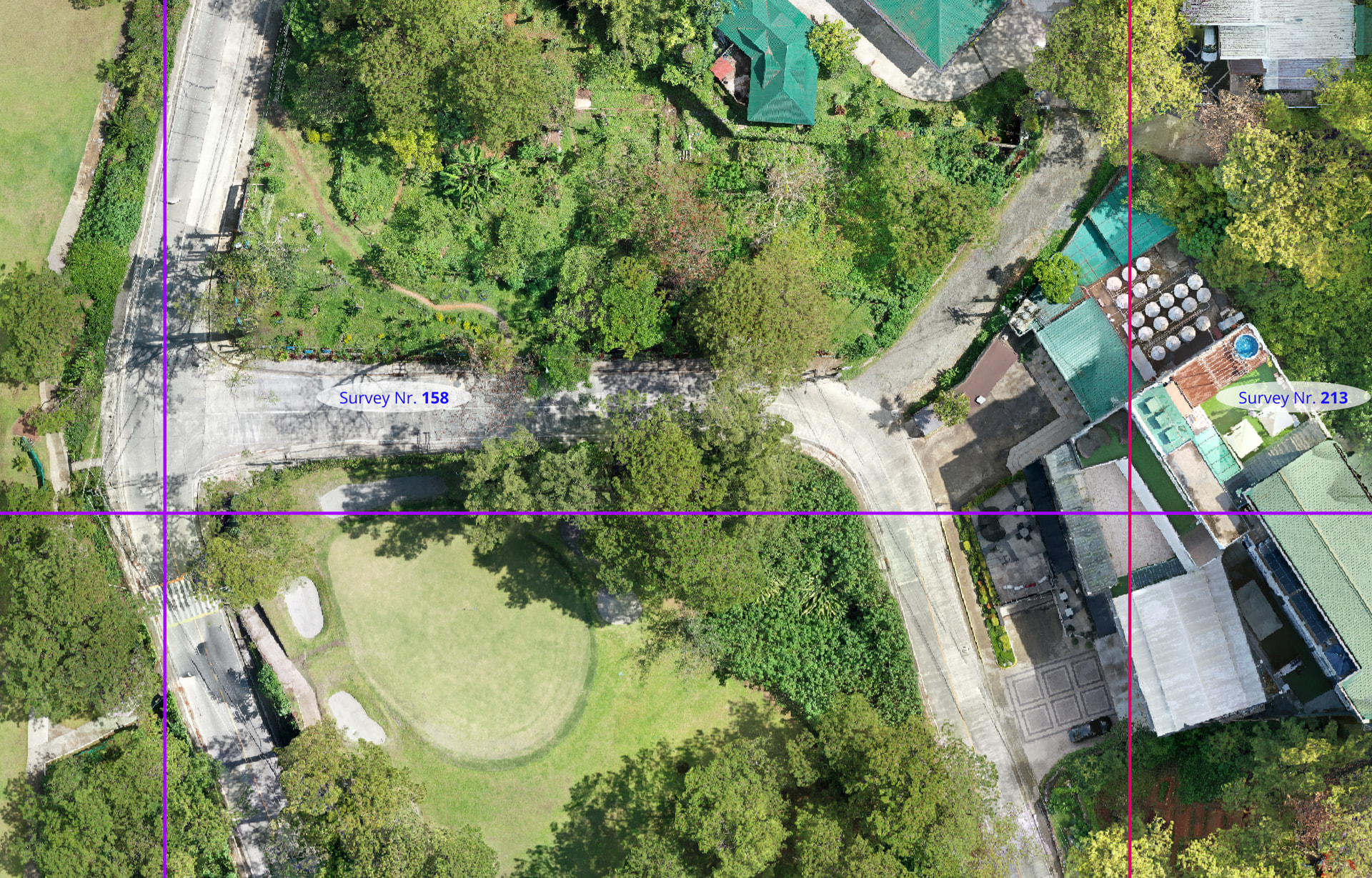 Difference between no shadows and shadows in orthographic imagery ...